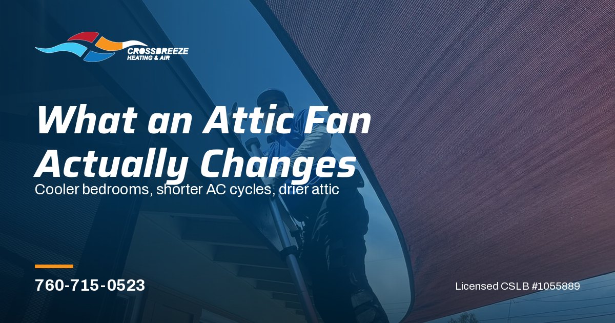 Benefits of Installing an Attic Fan in San Diego Homes?