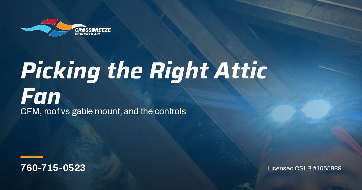 How to Choose the Right Attic Fans for Your Home